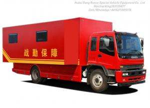 China ISUZU Outdoor Mobile Camping Truck With Living Room on sale