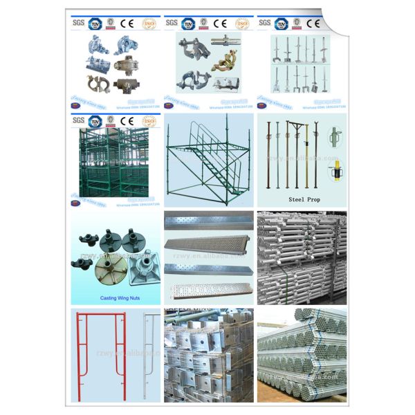 Construction Building Walk through Frame Scaffolding System High strength steel tubing
