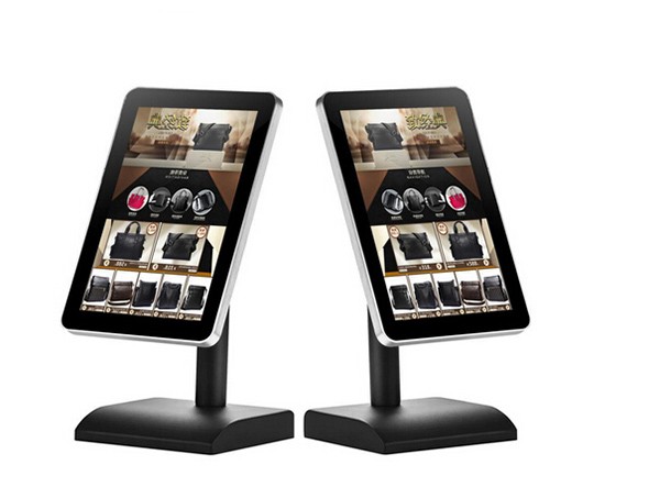 Table Stand Bus Digital Signage , 13.3 Inches Bus Advertising Display With LAN Port