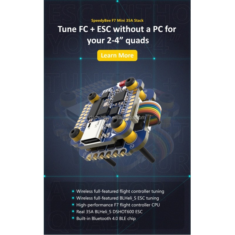 SpeedyBee TX800 VTX Video Image Transmitter with 200mW 400mW 800mW Plastic Remote Control Receiver Accessories for RC FPV Drones
