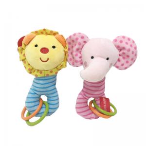 China 17 cm Colorful Soft Plush Infant Toys Lion & Elephant for Babies Education on sale