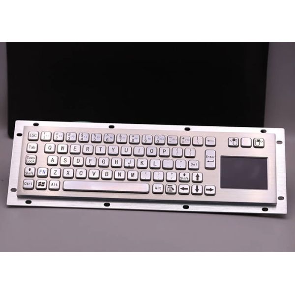 40counts/Mm Sus304 Industrial Metal Keyboard IP65 Brushed Stainless Steel Keyboard