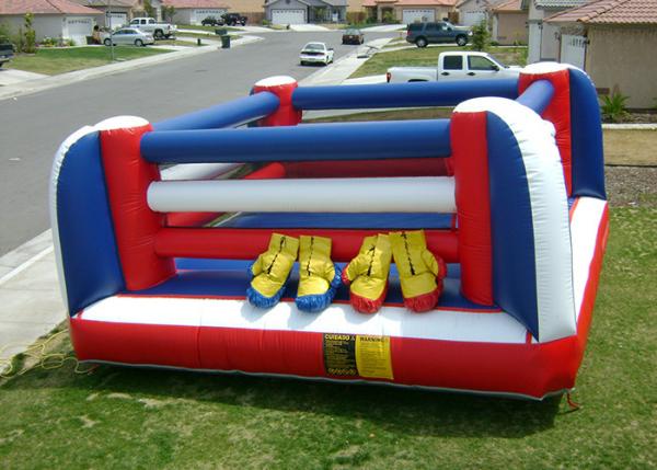 Quality 2 Person Inflatable Boxing Ring , PVC Inflatable Fighting Court for Kids for sale