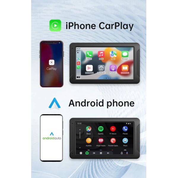 7 Inch Car DVD Radio Touch Screen Navigation Wireless CarPlay Android Auto Universal