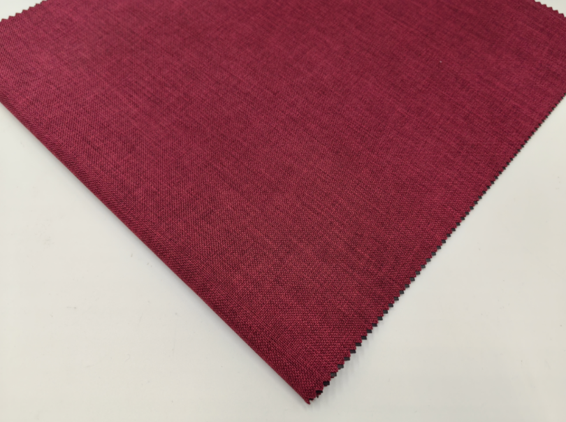 Red 600D Cation Fabric Plain Style PVC Coated Eco-Friendly Solution