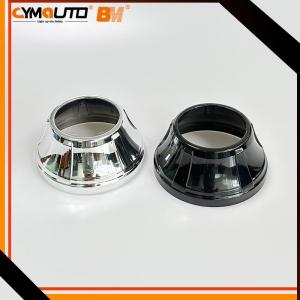 China Decorative Cover Headlight Shrouds 3.0 inch Silver Or Black PVC Material on sale