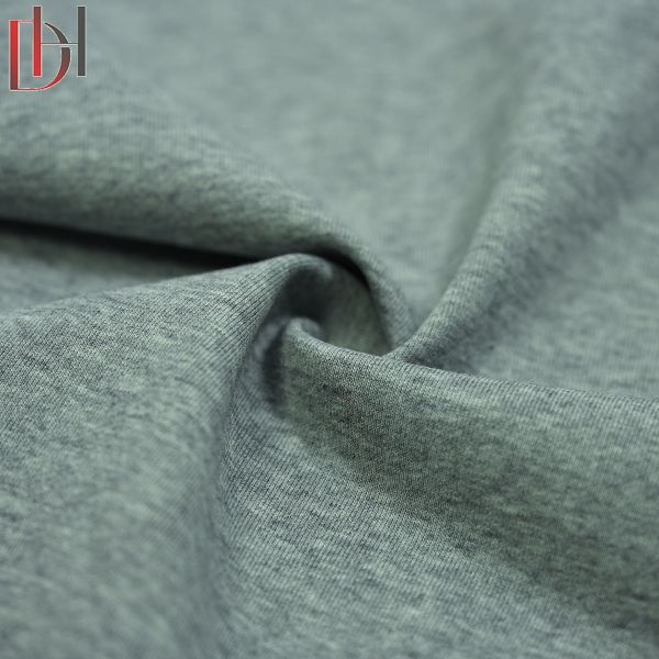 Organic Knitted French Terry Fleece Fabric 380gsm 185cm Circle Pattern Woolen Fabric