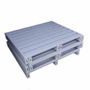 High Efficient Stackable Steel Pallets , Stackable Storage Racks Convenient