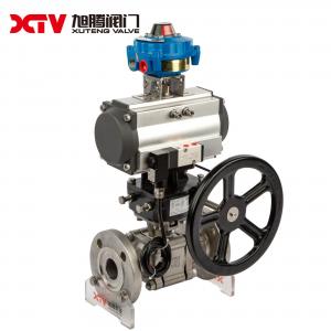 Buy cheap 180.000kg 3PC Flanged Ball Valve with High Mount Pad CE APPROVED 30-day Return refunds product