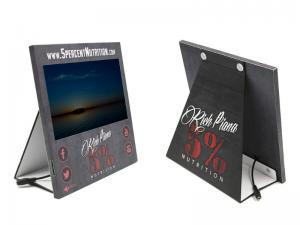 China cardboard counter displays with LCD video player paper retail display cardboard video pop display on sale