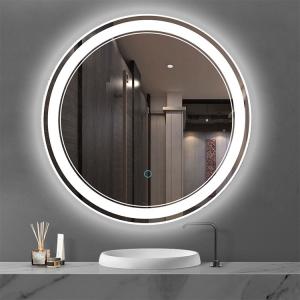 Buy cheap SONSILL Smart LED Bathroom Mirror Euro New Modern Wall Mount Round Touch Switch product