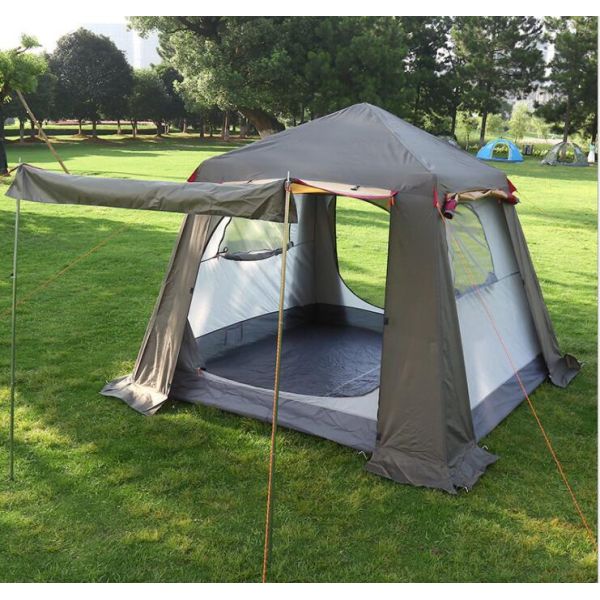 Quick Set Up 4-5 Person Screen House Leisure Beach Tent with Canopy for Beach Camping Tent Family Dome Tent(HT6064)