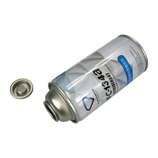 Refrigerant Tinplate Empty Aerosol Cans Explosion Proof Pressure Relief Refilled Can