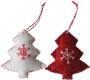 China 100% Handmade Wool Felt Craft Christmas Decorations Multi - Color Choice Customized on sale