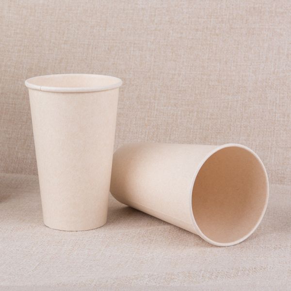 Disposable biodegradable sugarcane PLA bagasse paper soybean milk cup drinking cups