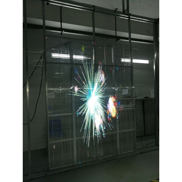 Horizontal Transparent Led Display Screen High Brightness Over 5000nit