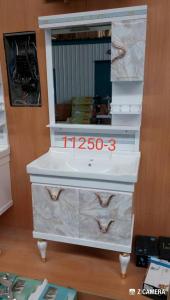 Buy cheap Water Transfer Printing PVC Bathroom Cabinet / Mirrored Bathroom Cabinet With Legs product