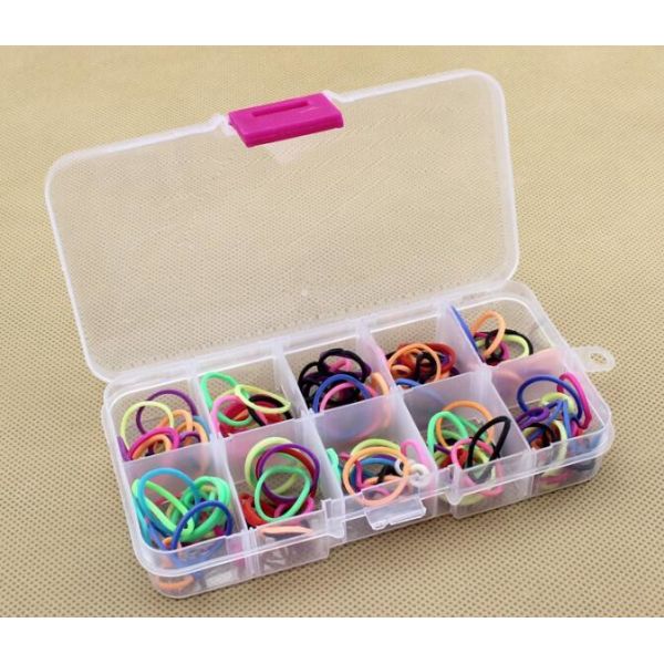 6-Compartment Plastic Storage Box for Hardware Tools / Gadgets, medicine storage box with lock, medicine mini storage bo