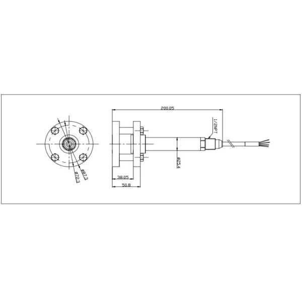 BH-WS 24VDC 4-20mA sewage level sensor for harsh environments