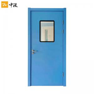 China 30 Min Vision Glass Panel Exterior Fireproof Hospital Doors on sale