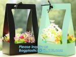 Fashion Design Flat Paper Handle Paper Gift Bag Flower Carrier Bag,nice style