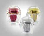 200g Trapezium Transparent Acrylic Cream Jars Acrylic Bottles Package With Flat