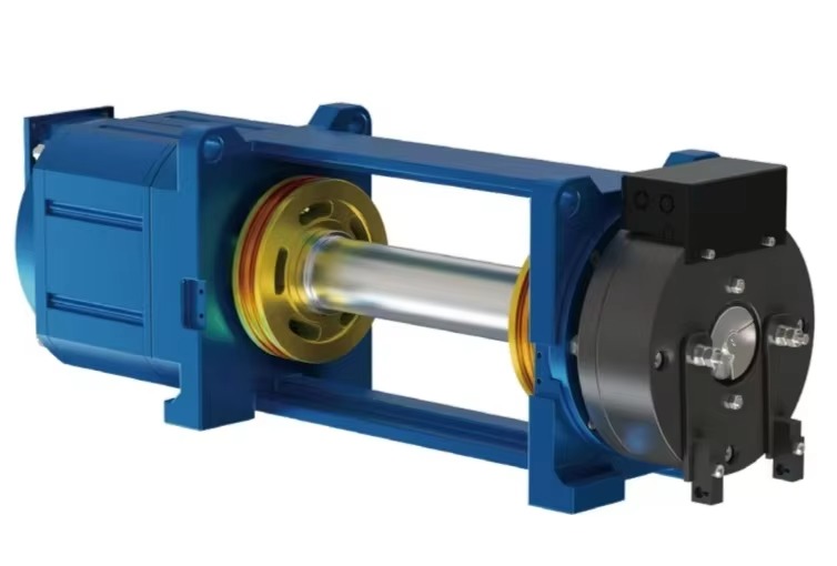 Modern Villa Elevator Permanent Magnet Synchronous Gearless Traction Machine Metal