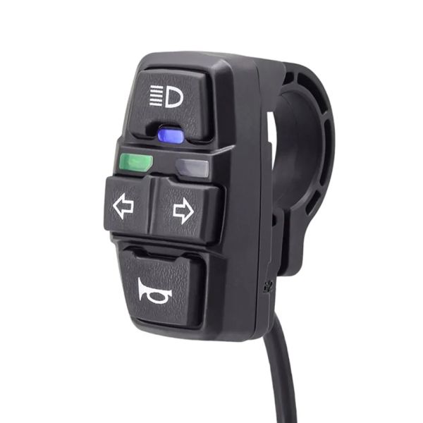 3-In-1 Electric Bike Components 36V 48V Horn Headlight Steering Switch DK336 Parts