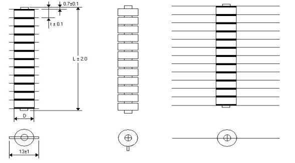 10KVDC - 20KVDC High Voltage Stack Type Capacitor Multiplier Assembly With Diodes