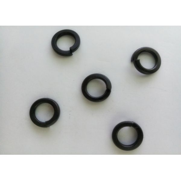 Black Oxide Iron Hardware Flat Washers M8 High Precision With Safety Ring