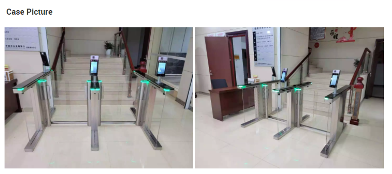 Transparent Acrylic Speed Gate Turnstile Access Control System