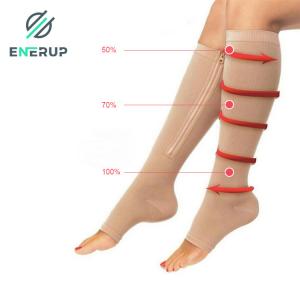 Buy cheap Antibacterial Support Hose 15 20 Mmhg Medical Zipper Compression Socks product