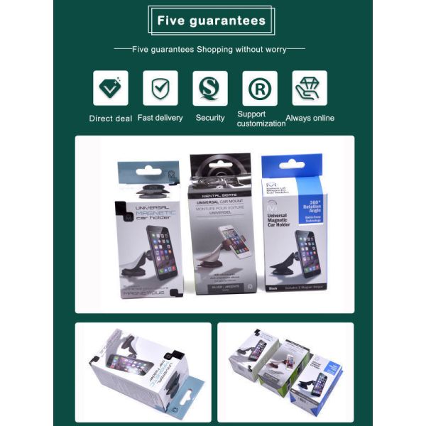 ISO9001 Recyclable Electronics Packaging Box Varnishing Phone Case Packaging Box