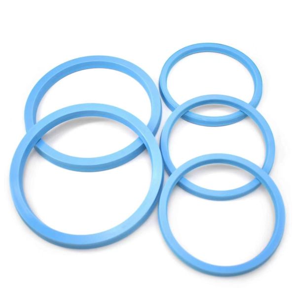 Hydraulic Rod Seal Polyurethane PU Oil Resistant OEM Sky Blue Seal Kit