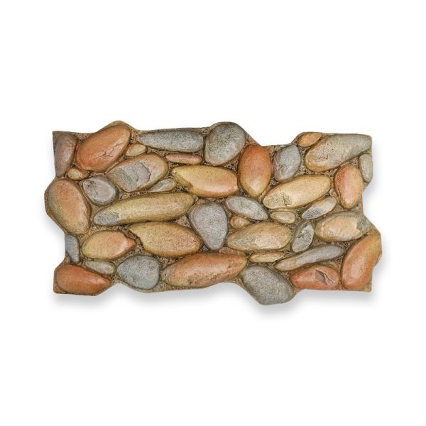 3D Realistic PU Stone Pebble Wall Panel Waterproof Faux Cladding Texture For House Villa