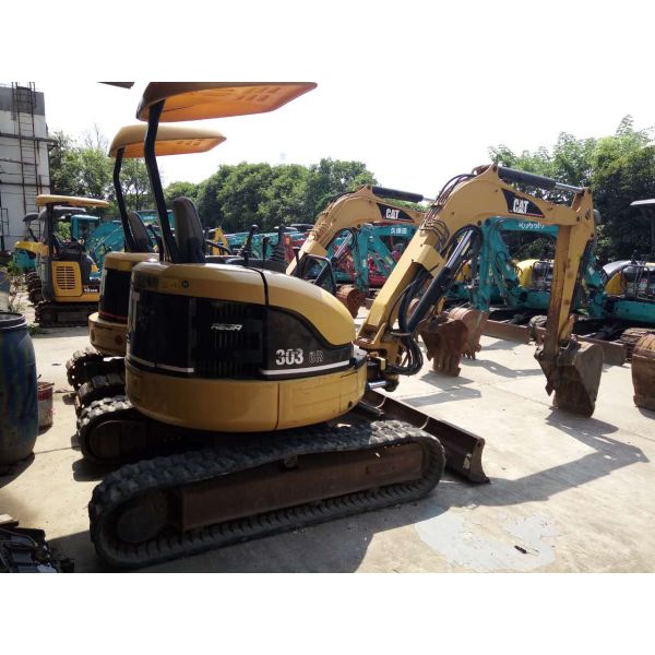 2 Units Used CAT Excavator 303C , Second Hand Mini Diggers Low Work Hours