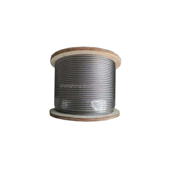 9x19S 16mm General Elevator Rope Diameter 8-22mm Non-Alloy 1570MPa/1770MPa Galvanized Steel Wire Ropes for Elevators