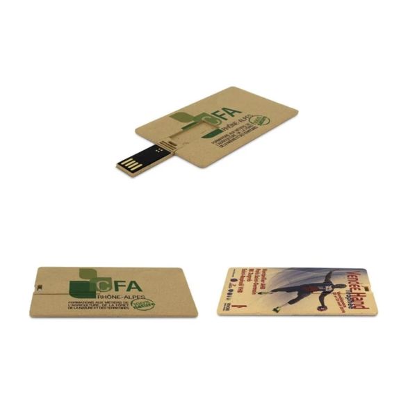 Recycled Biodegradable Credit Card Flash Drive Business Credit Card USB Flash Drive Easy to Carry