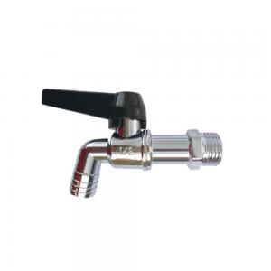 China OEM Normal Temperature Brass Ball Bibcock Tap With Plating Nickel Faucet on sale
