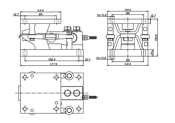 High Sensitivity Weigh Modules For Weighing Hoppers / Tanks Compact Design
