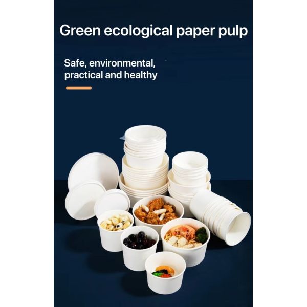 Eco Friendly Food Container Paper Box Hamburger Sushi Noodle Takeaway Containers