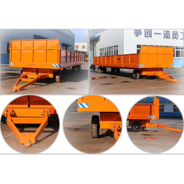 Solid Tyre Heavy Duty Plant Trailer 1 Ton - 100 Tons Large Load Capacity