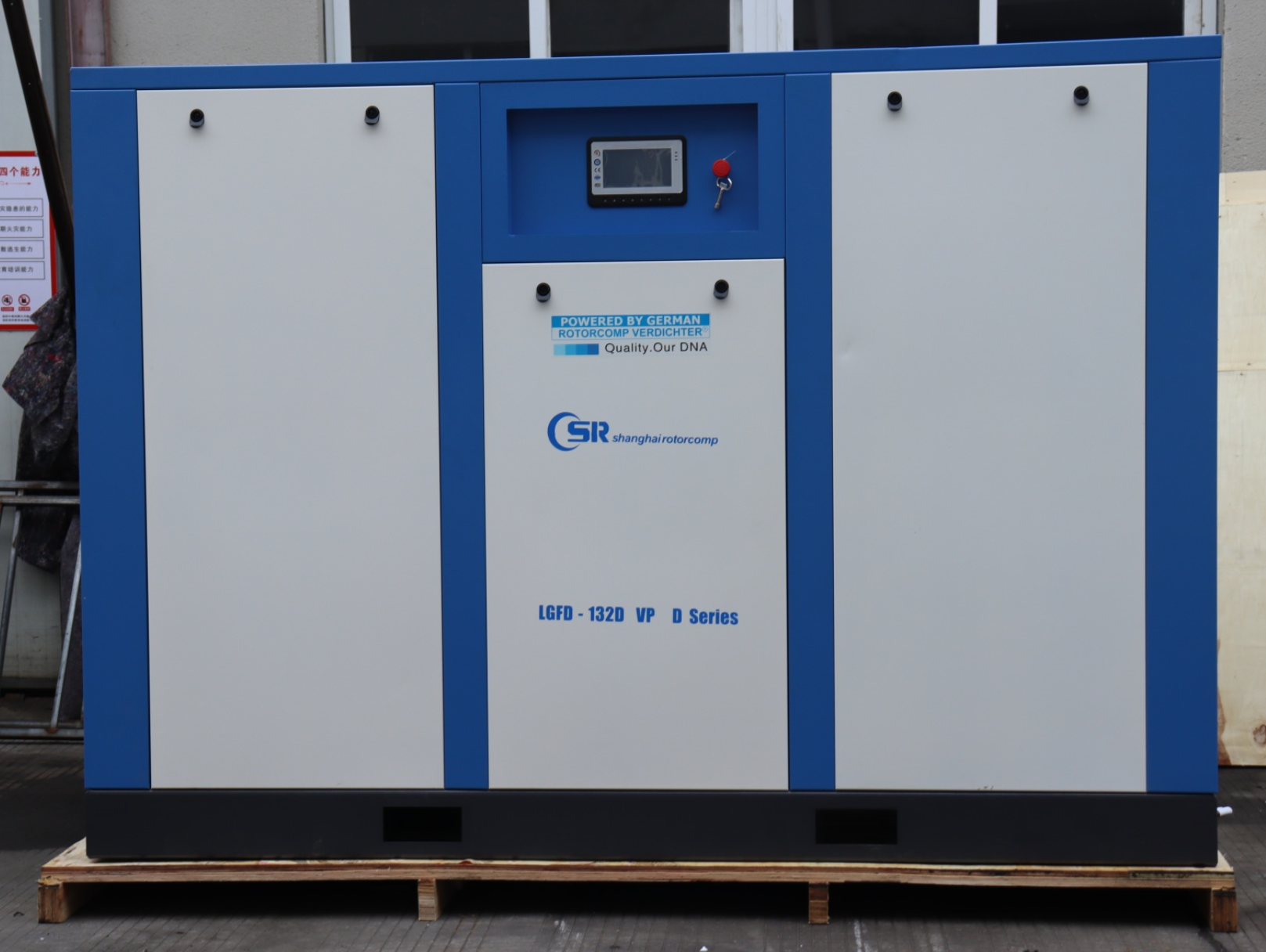 ISO GA SGS Single Phase Screw Air Compressor With Coupling Driving System