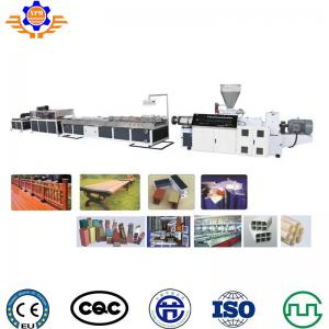 China 75kw Floor Profile Wpc Extrusion Line Line Plastic Wood Deck Pvc Floor Making Machine on sale