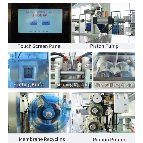 Automatic Irregular Liquid Sachet Packaging Machine for Jelly / Thin Liquids