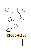 3DD13005HD55 Tip Power Transistors VCBO 600V Semiconductor Triode Type