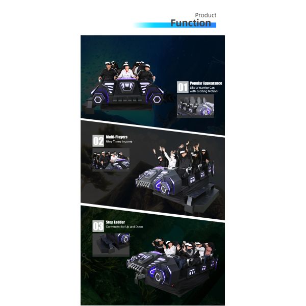 Popular Amusement Park 9 Multilayers Hydraulic Dynamic Immersive Simulator Vr Cinema 9D VR Cinema Machine