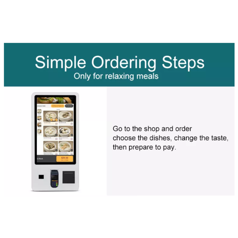 Fast Food 21.5"24"27"32"42" inch Touch Screen Self checkout Machine Self Service Payment Ordering Kiosk For Restaurants