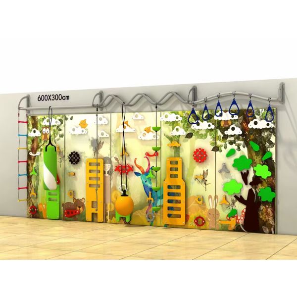 NO Inflatable Custom Kids Climbing Wall for Outdoor Play in Park and Yard