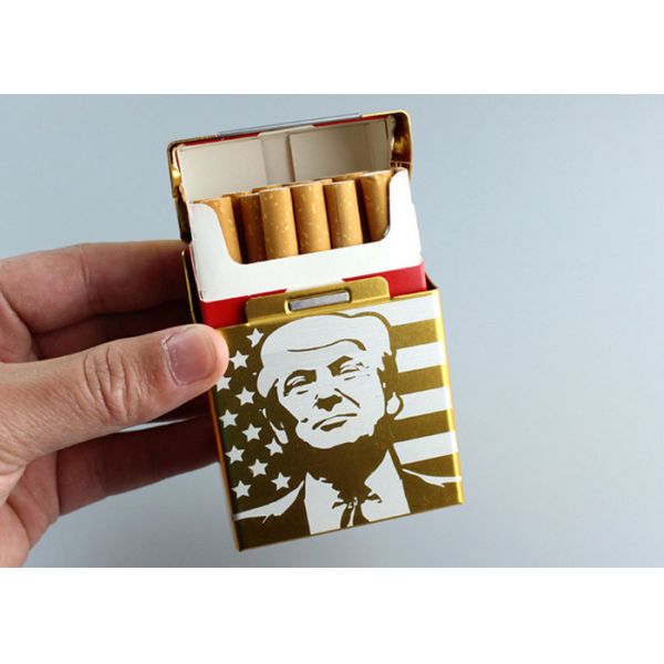 Funny Daily Household Items Trump'S Perimeter Aluminum Rolled Cigarette Box Magnet
